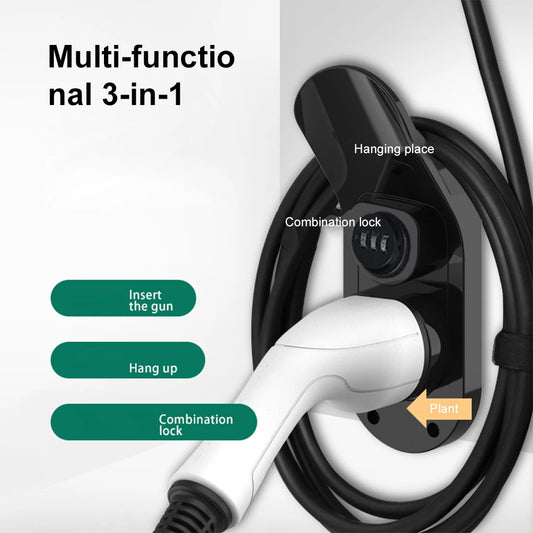 Support mural pour câble de recharge EV – Propre, sécurisé et robuste